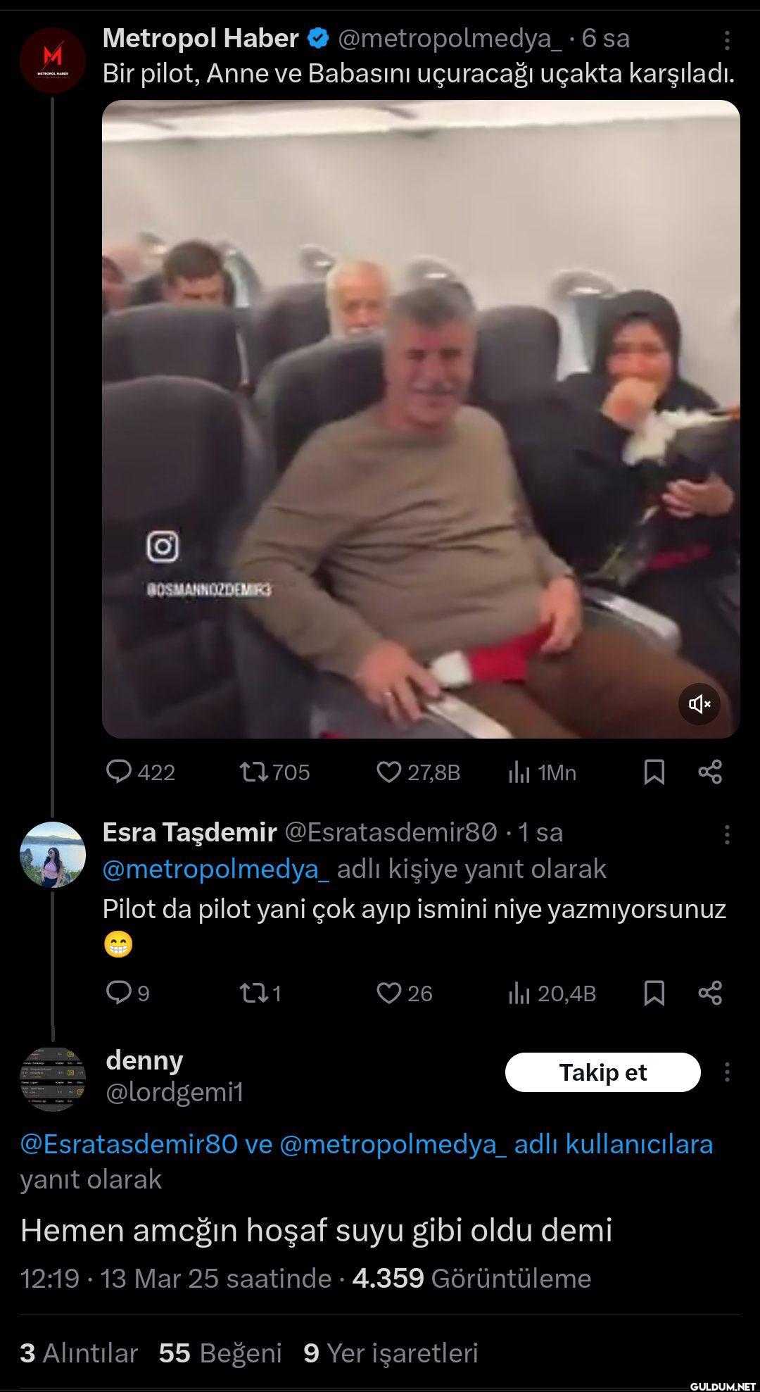 · 6 sa Bir pilot, Anne ve...