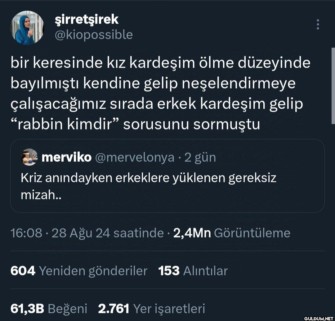 bir keresinde kız kardeşim...