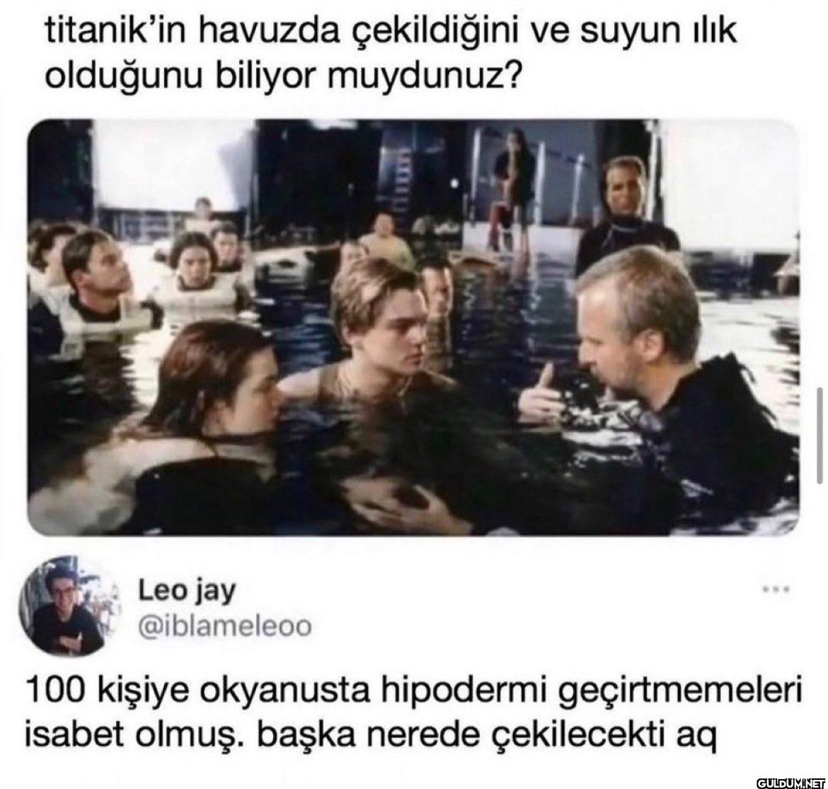 titanik'in havuzda...