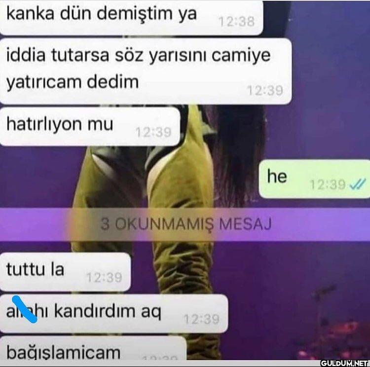 kanka dün demiştim ya...