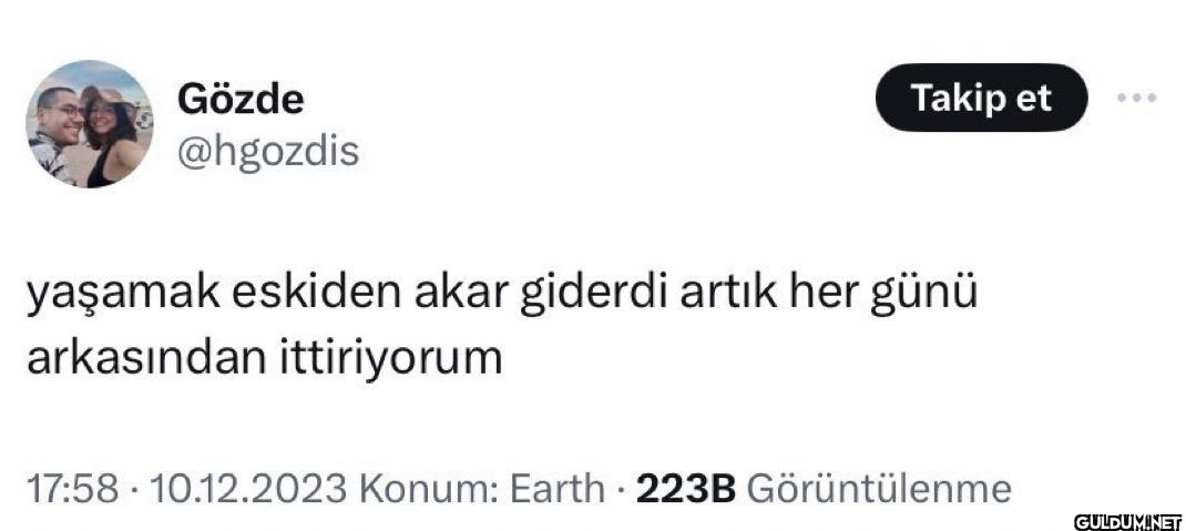 Takip et yaşamak eskiden...