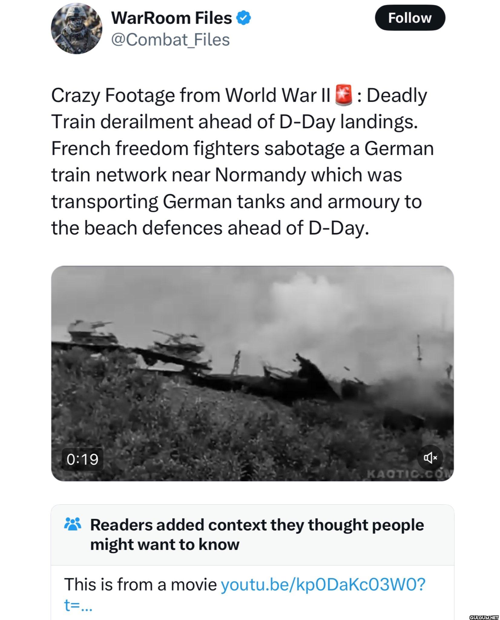 "Crazy footage from a...