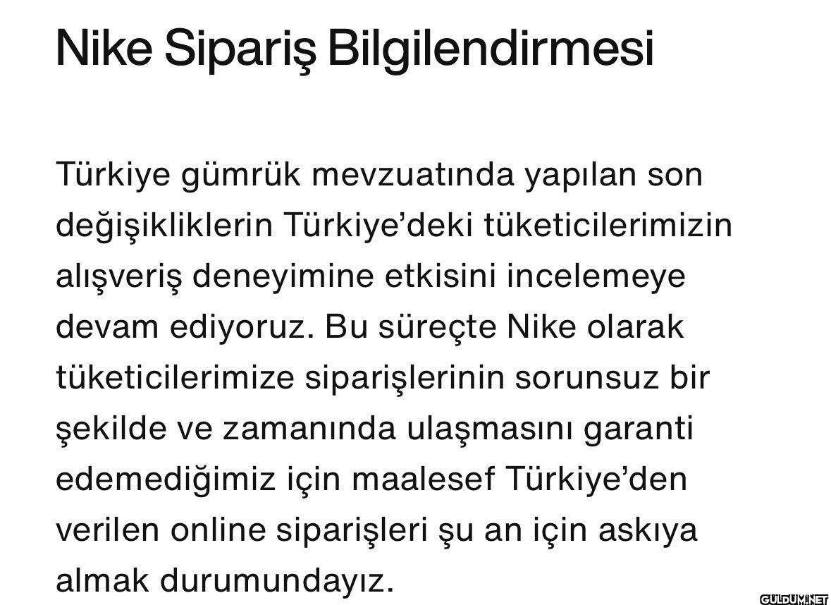 Nike’ın açıklamasına göre,...