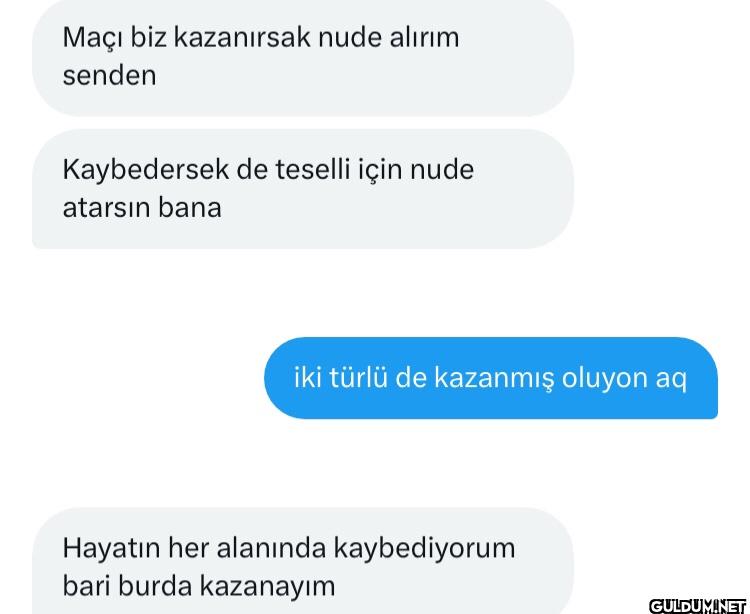 😶    Maçı biz kazanırsak...