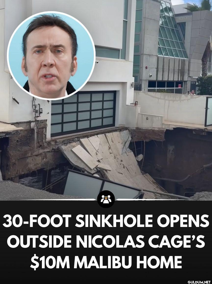 Nicolas Cage's Malibu home...