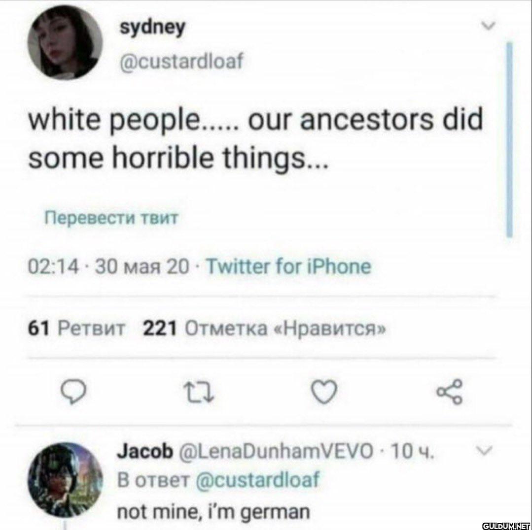 white people..... our...