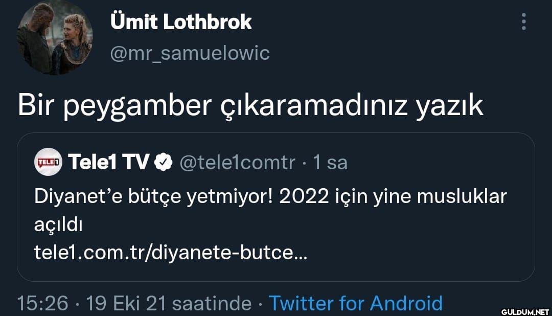 Bir peygamber...