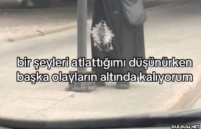 bir şeyleri atlattığımı...