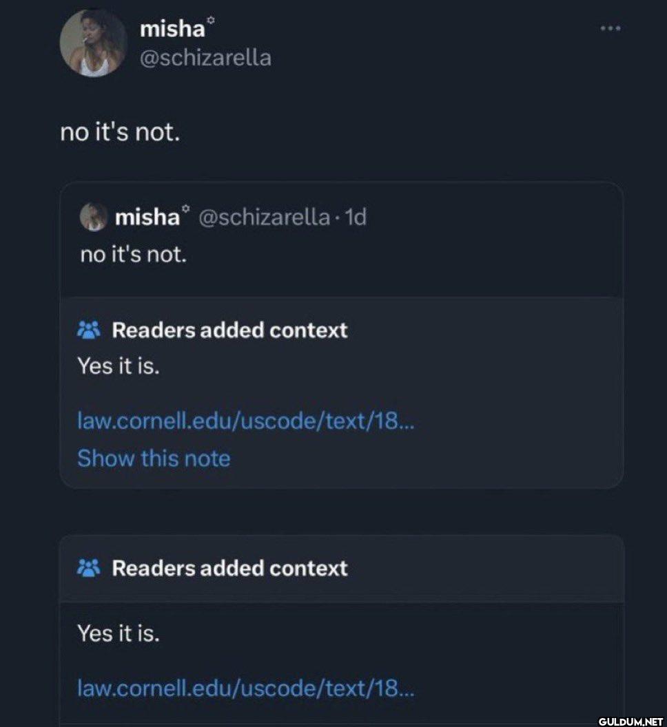no it's not. misha...