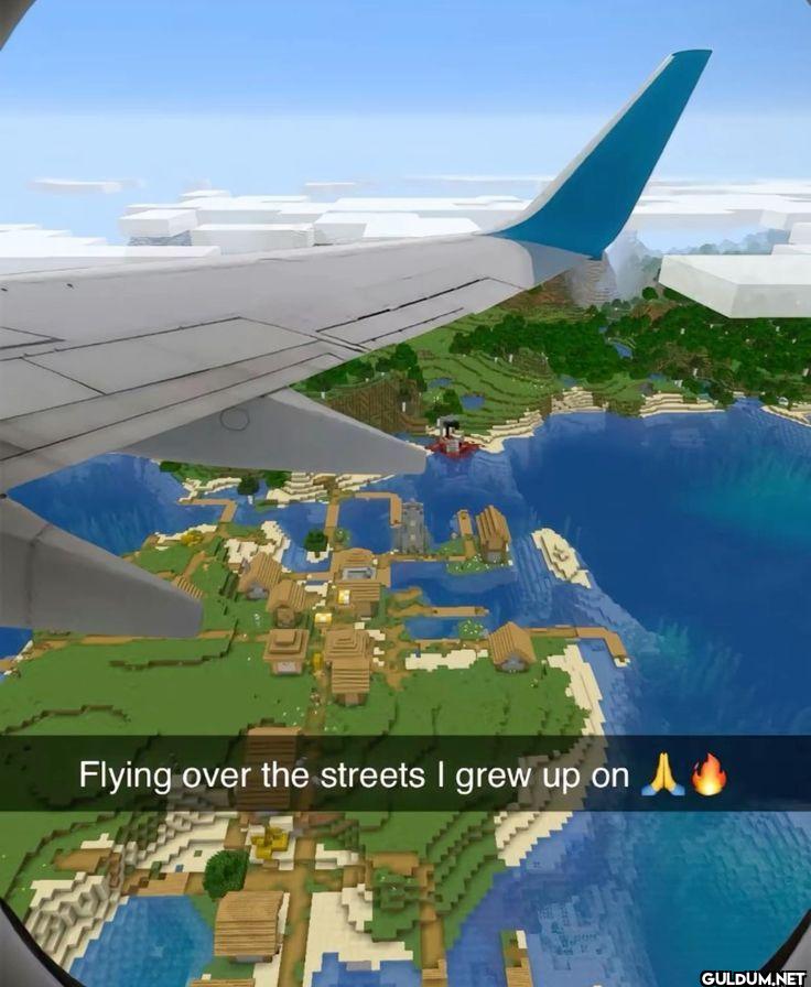 Flying over the streets I...