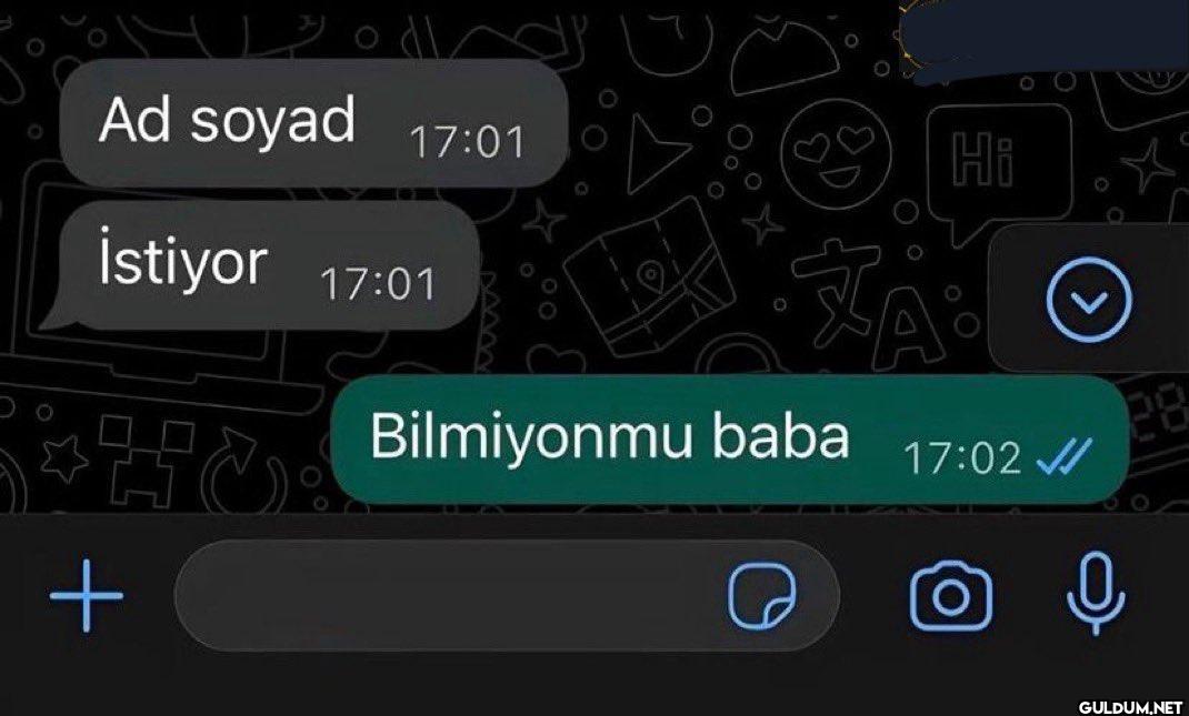 + Ad soyad 17:01 İstiyor...