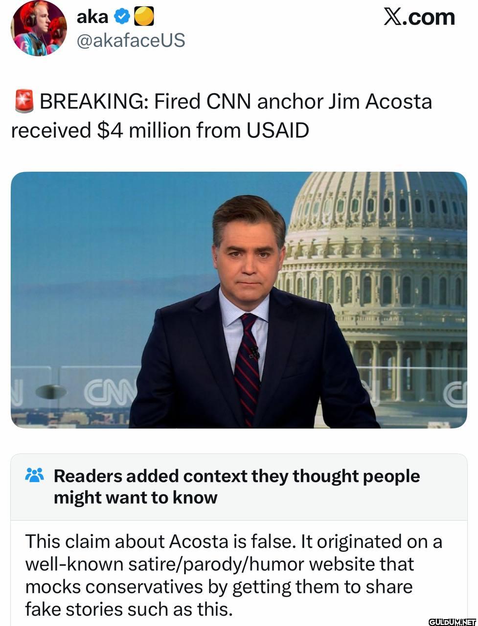 BREAKING: Fired CNN anchor...