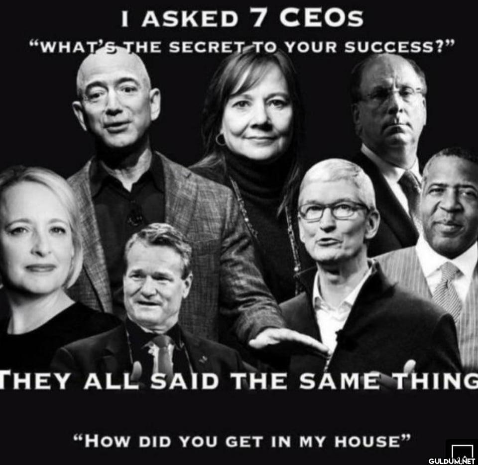 I ASKED 7 CEOS "WHAT'S THE...