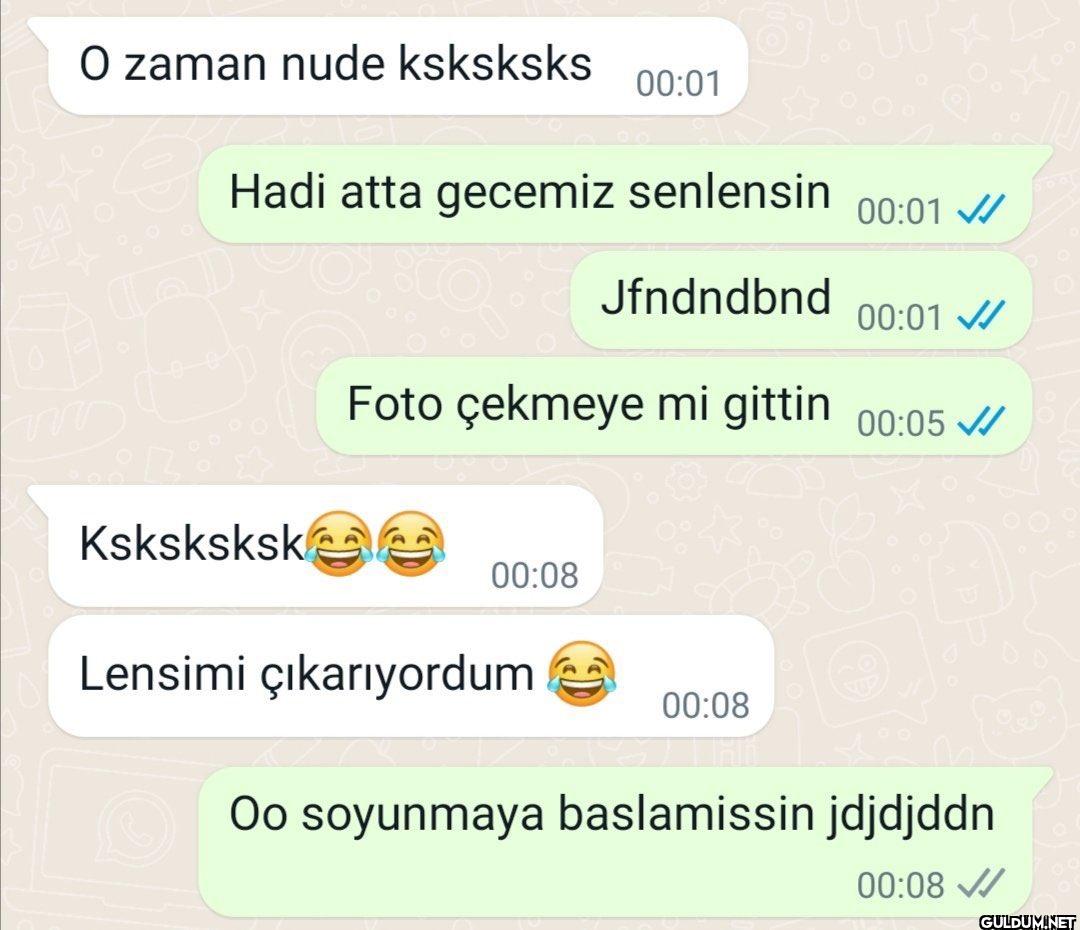 O zaman nude ksksksks...