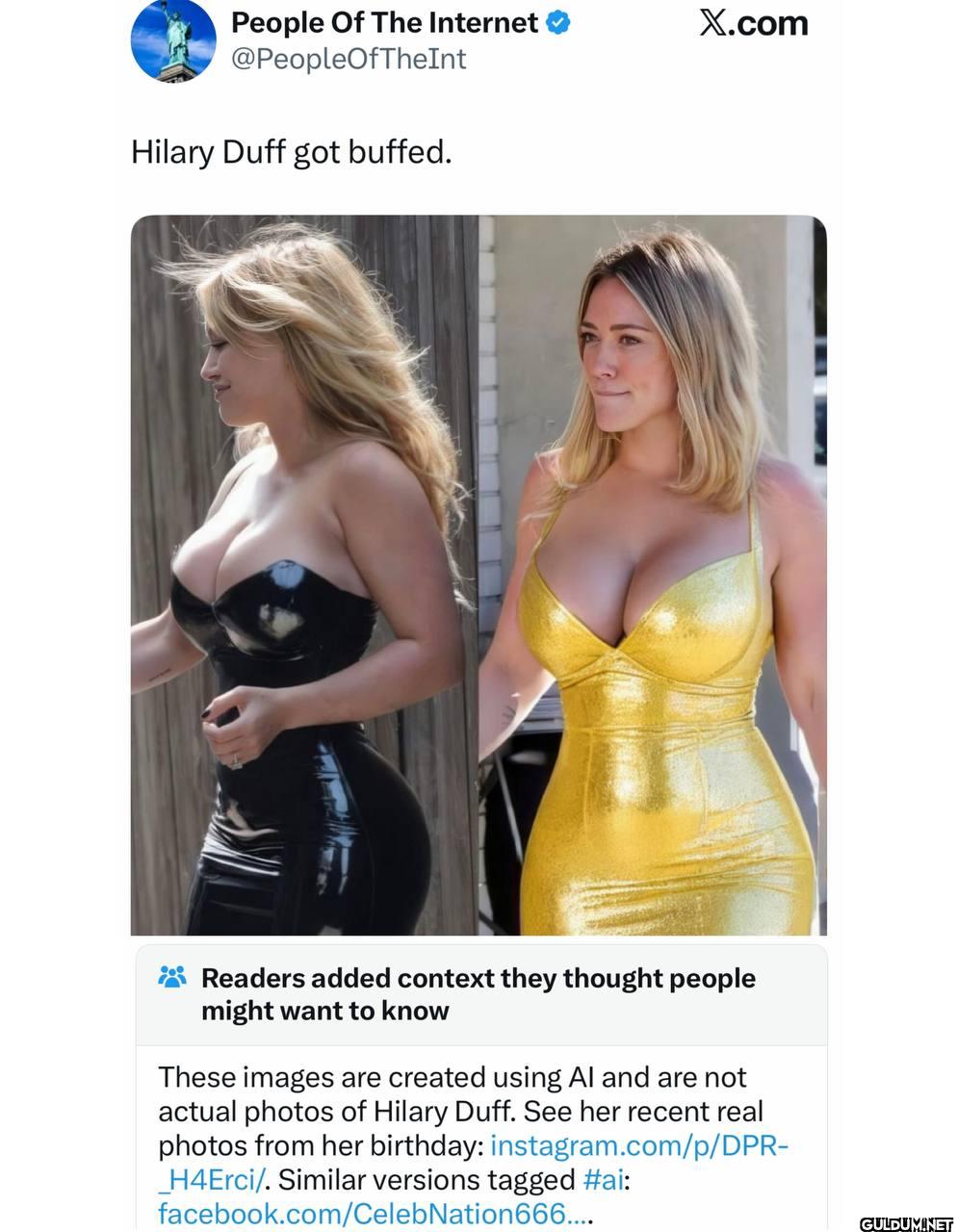 X.com Hilary Duff got...