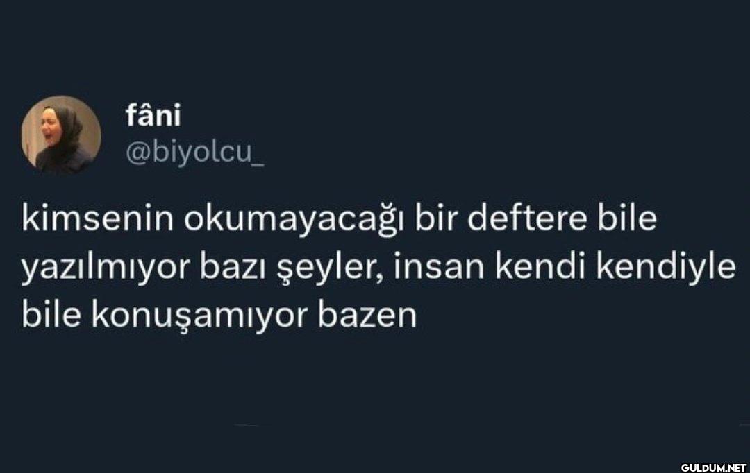 kimsenin okumayacağı bir...