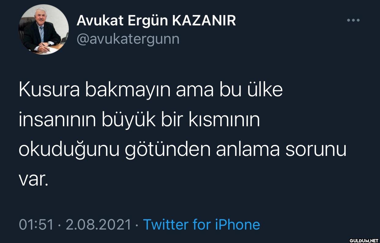 Kusura bakmayın ama bu...