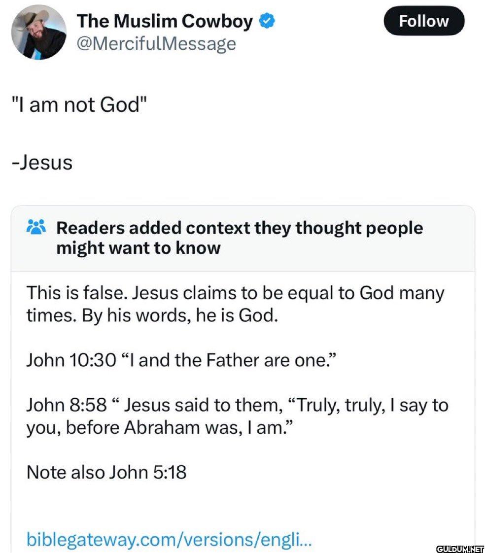 Follow "I am not God"...