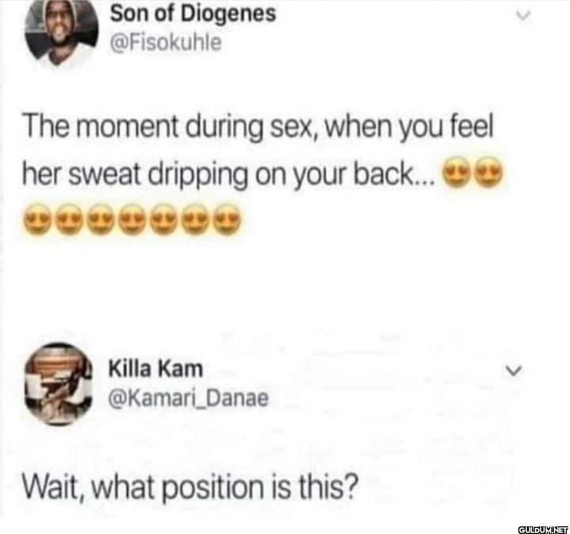 The moment during sex,...