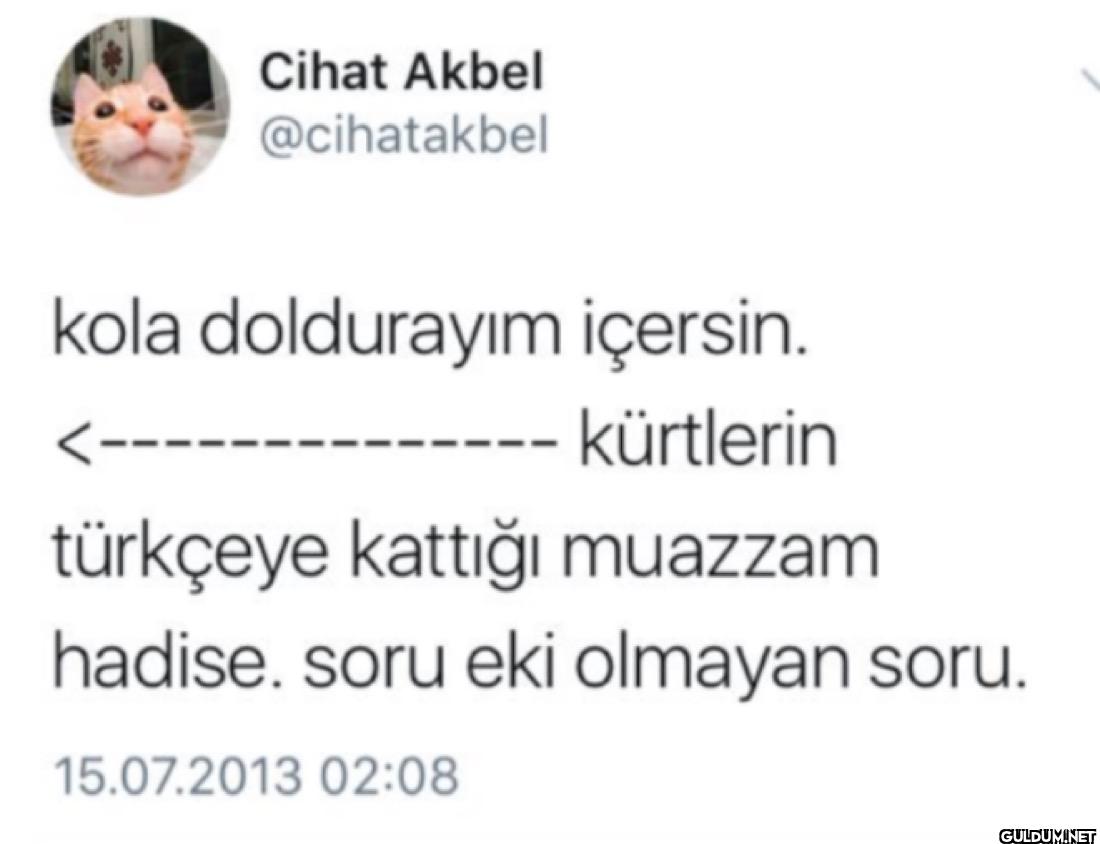 kola doldurayım içersin....