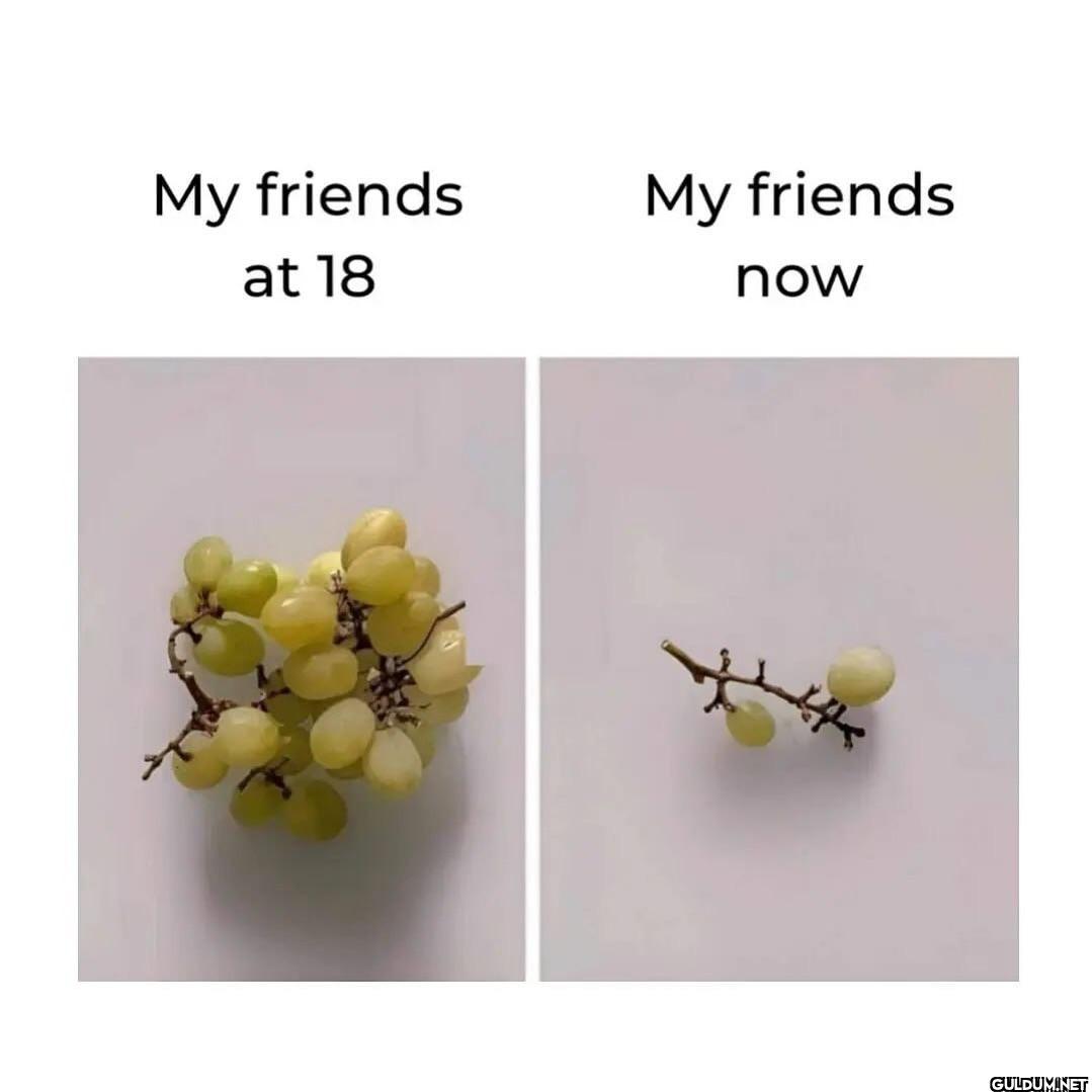My friends at 18 My friends now