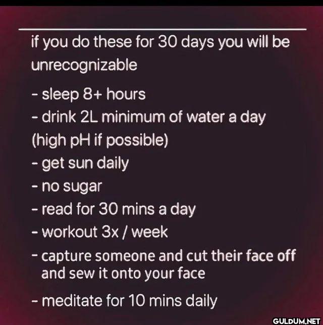 if you do these for 30...