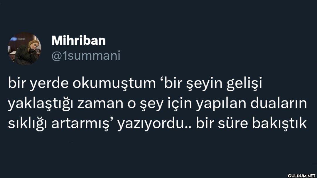 bir yerde okumuştum ‘bir...