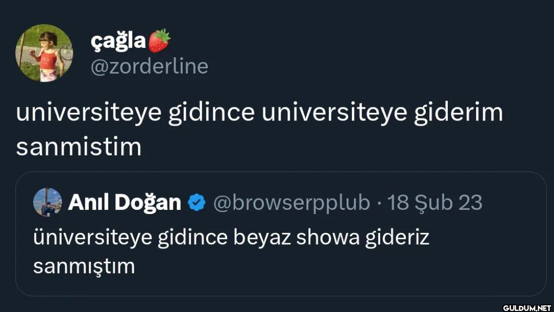 universiteye gidince...