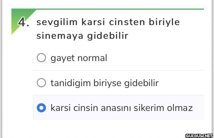 4. sevgilim karsi cinsten...