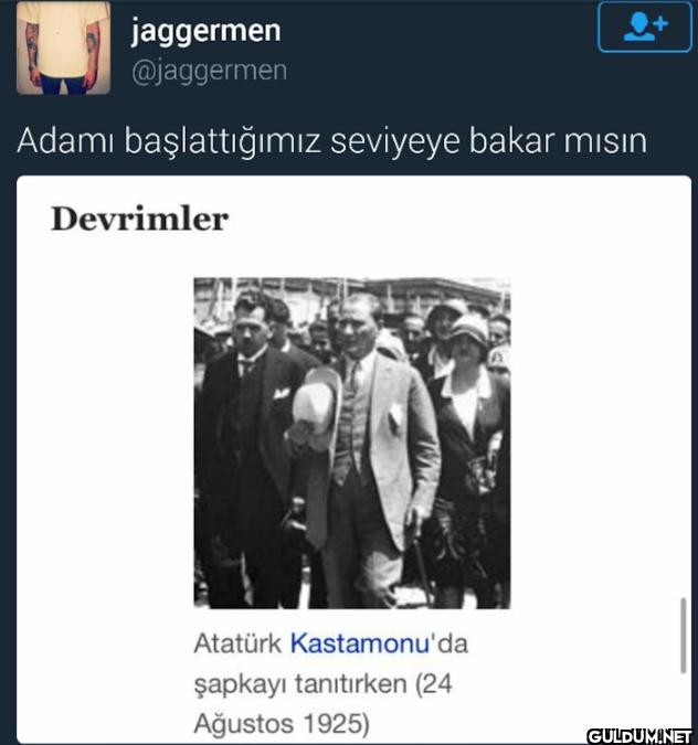 Adamı başlattığımız...