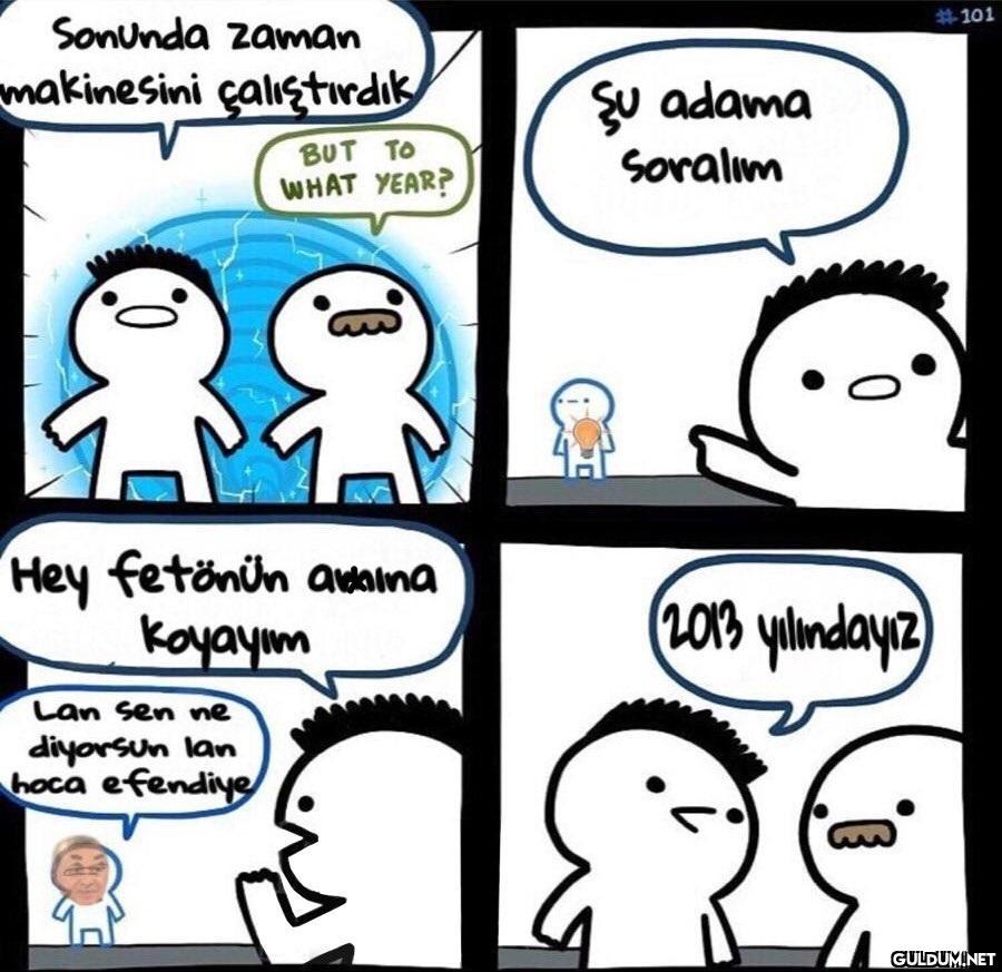 Sonunda zaman makinesini...