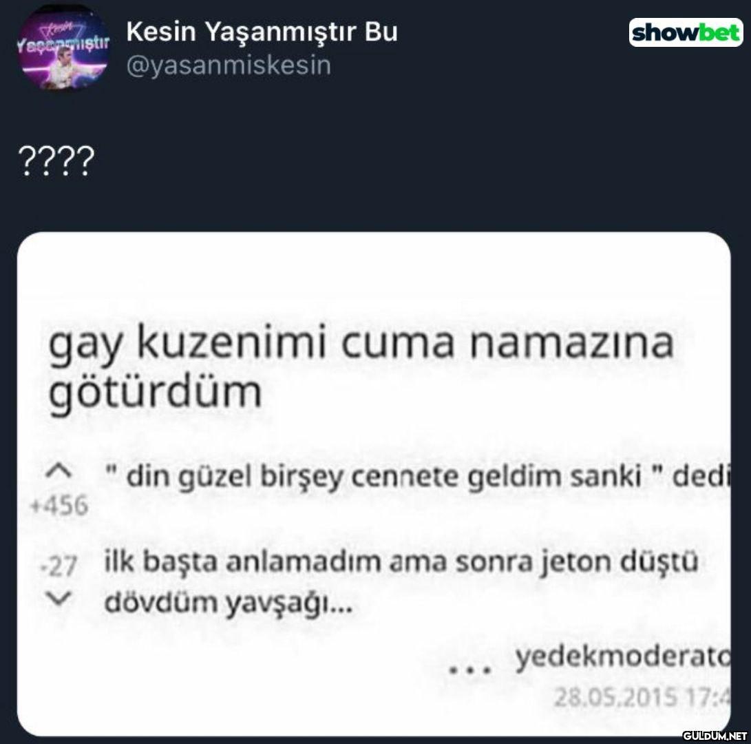 Yaşanmıştır ???? Kesin...