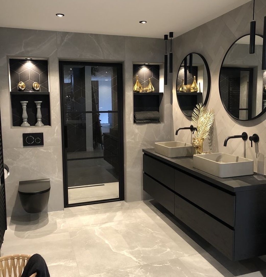 Şık bir banyo....