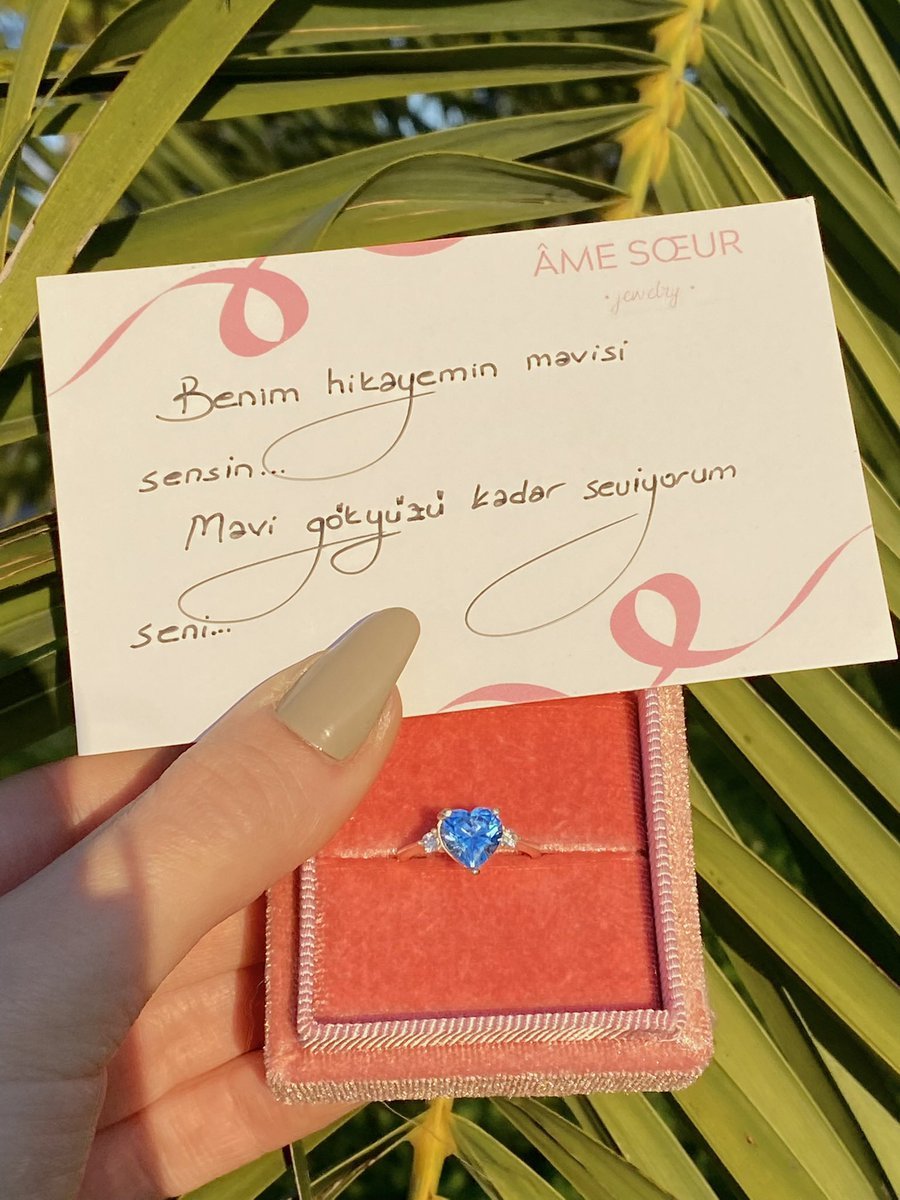 Paraiba Heart Yüzük 💙💙 ...