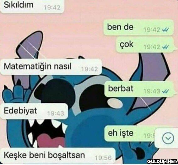 Sıkıldım 19:42 Matematiğin...