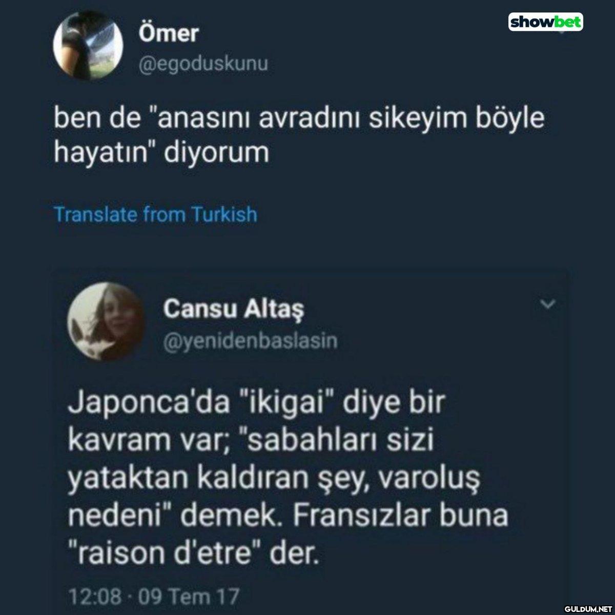 Ömer @egoduskunu ben de...