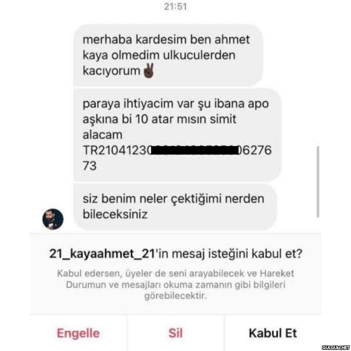359-) IBAN yollayan Ahmet...