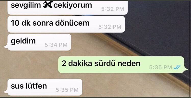 sevgilim cekiyorum 10 dk...