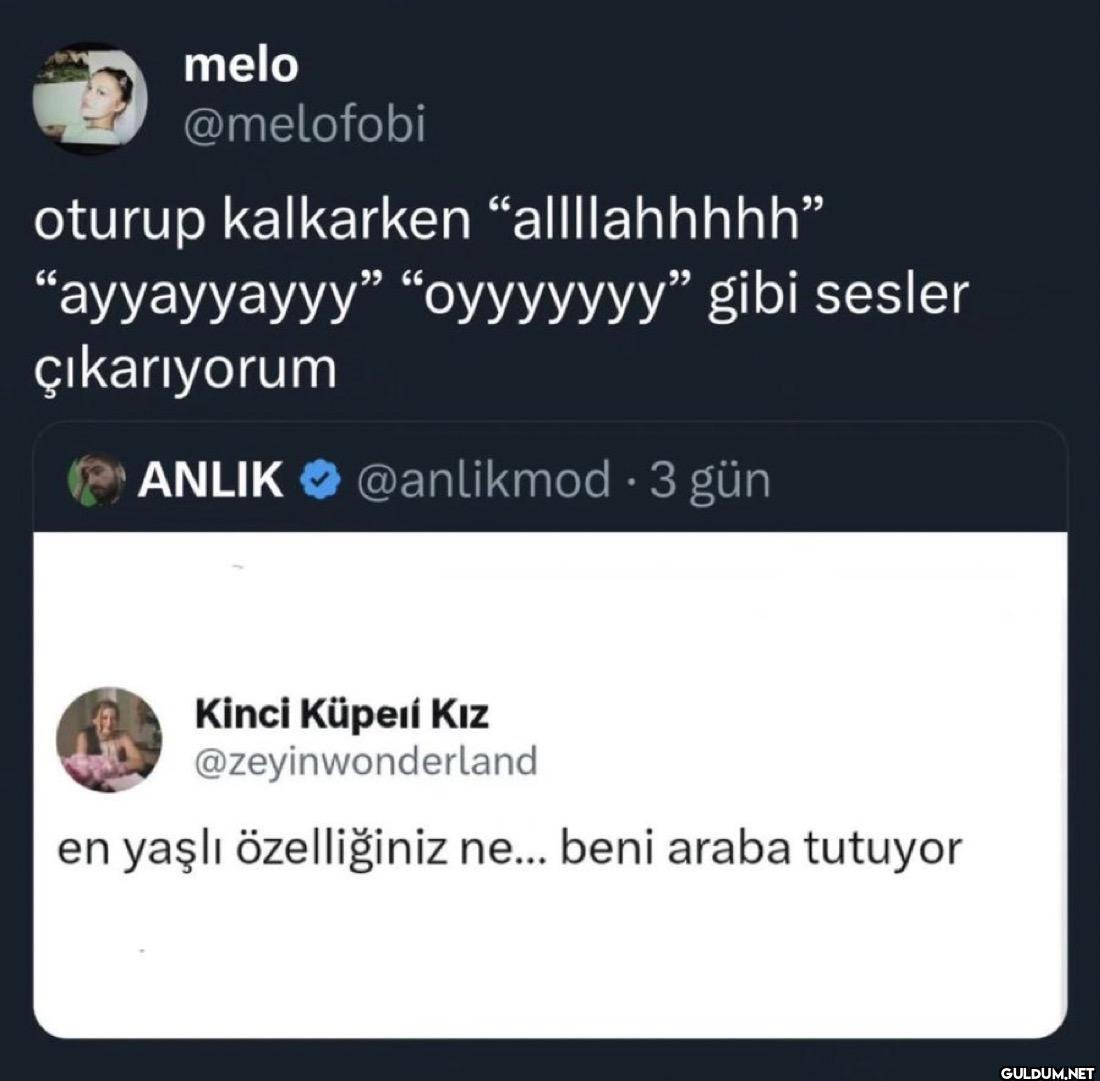 oturup kalkarken...