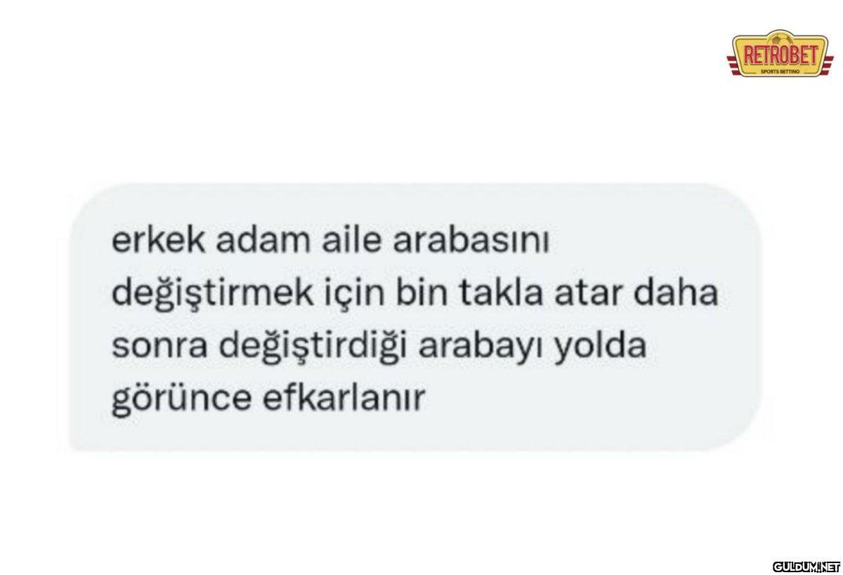 erkek adam aile arabasını...