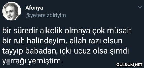 Afonya @yetersizbiriyim...