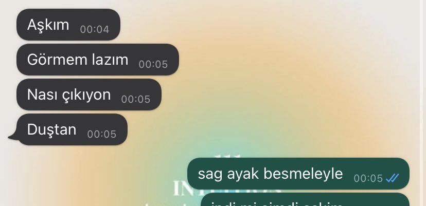 Aşkım 00:04 Görmem lazım...
