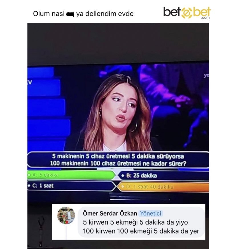 IQ testi gibi soru...