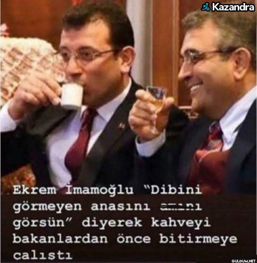 Kazandra Ekrem İmamoğlu...