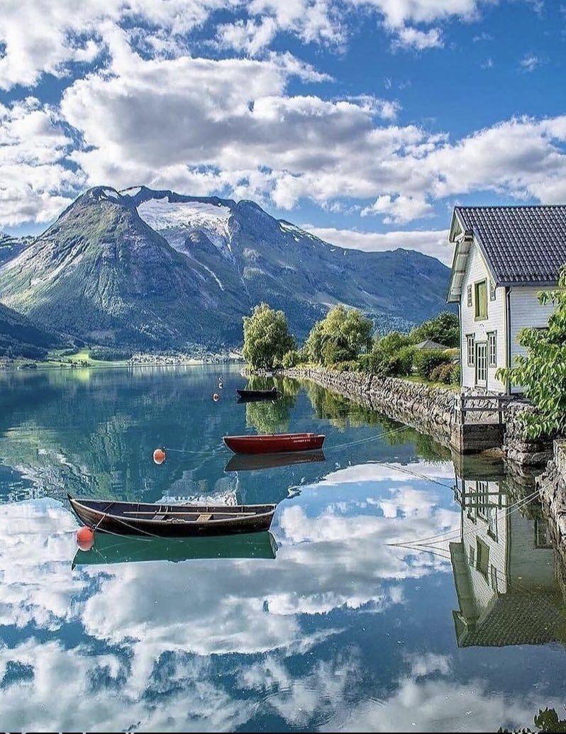 📸 Norveç'te sabah....