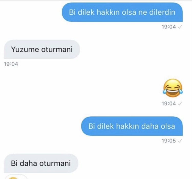 Bi dilek hakkın olsa ne...