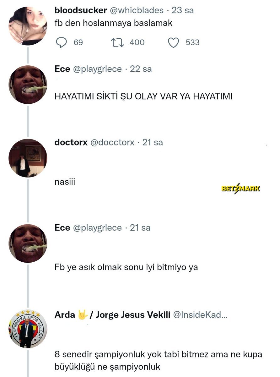 Benim kafanın çalışma...