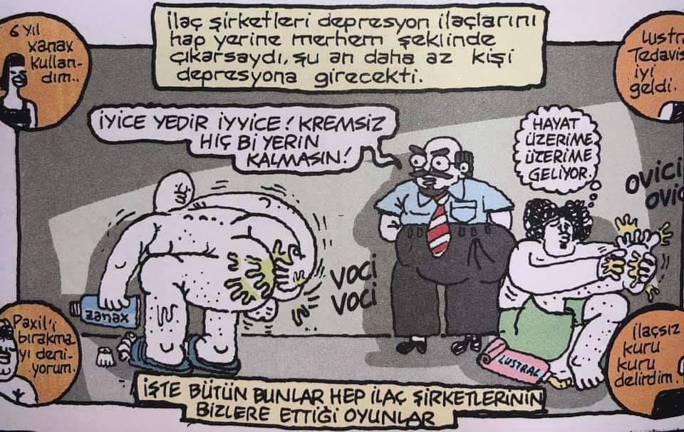 İlaçsız, kuru kuru...