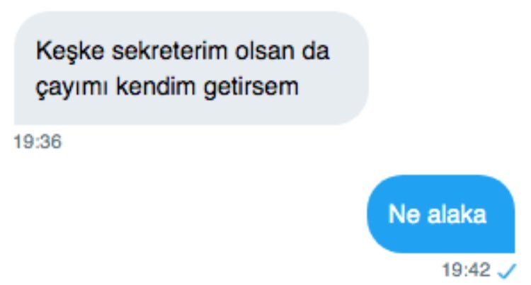 Keşke sekreterim olsan da...