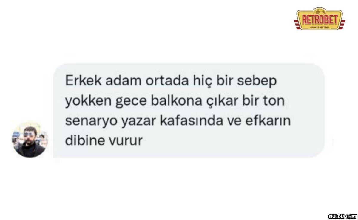 Erkek adam ortada hiç bir...